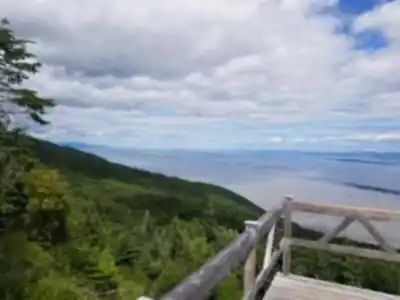 Paysage de Sentier Des Caps De Charlevoix - randonnée pédestre