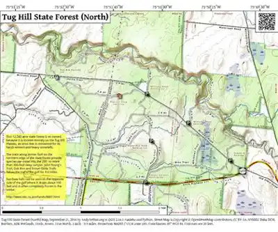Tug Hill State Forest hiking trail - natural landscape