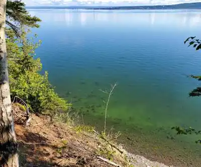 Paysage de Parc National De Miguasha - randonnée pédestre