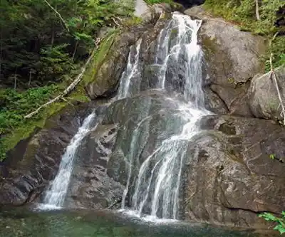 Sentier de randonnée Moss Glen Falls - paysage naturel