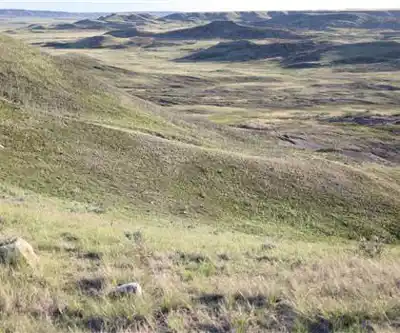 Sentier de randonnée Grasslands National Park - paysage naturel