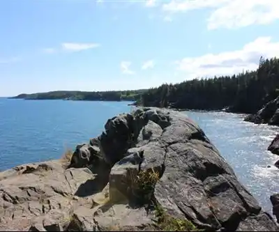 Cutler Coast Public Reserved Land hiking trail - natural landscape