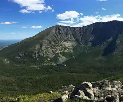 Chimney Pond Campground hiking trail - natural landscape