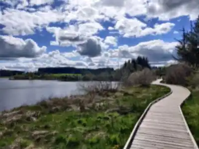 Hiking view of Lac de Devesset