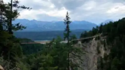 Hiking view of Golden Skybridge