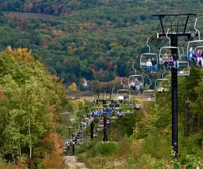 The Camden Snow Bowl hiking trail - natural landscape