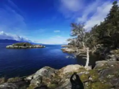 Hiking view of Smuggler Cove Marine Provincial Park