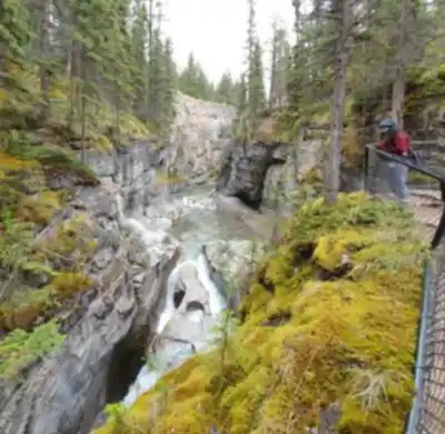Hiking view of Maligne Canyon