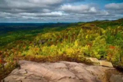 Paysage de Parc National Des Monts-valin - randonnée pédestre