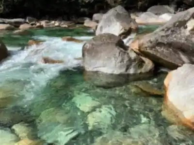 Hiking view of Gold Creek Falls Lower Falls