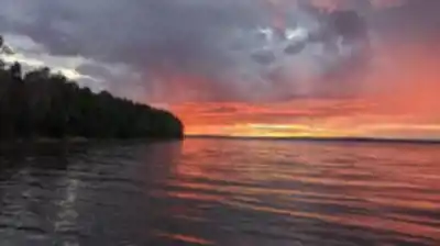 Vue en randonnée de Pigeon Lake Provincial Park & Campground