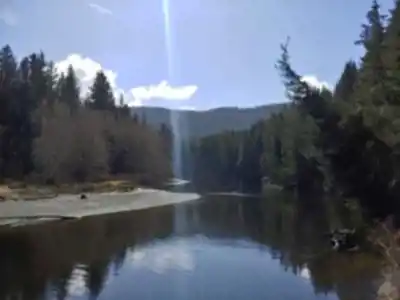 Hiking view of Sandbar Trail
