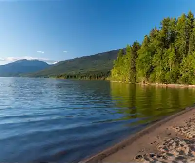 Hiking view of Clearwater Lake