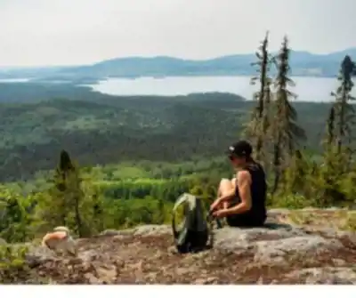 Vue en randonnée de Le Parc Régional De La Seigneurie Du Lac Matapédia