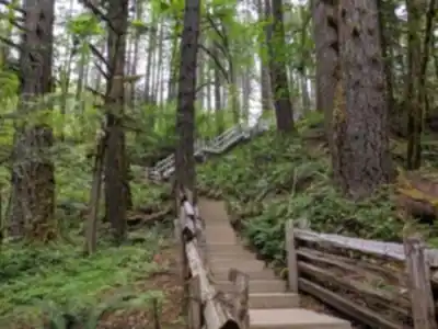 Vue en randonnée de Goldstream Provincial Park