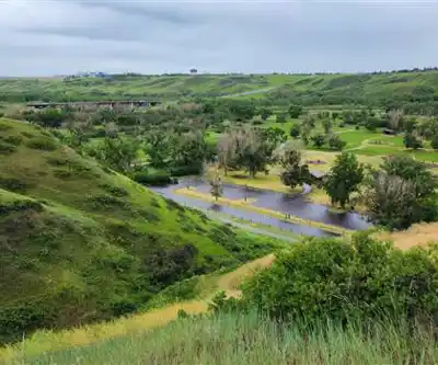 Hiking view of Indian Battle Park