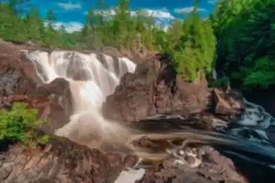 Sentier de randonnée Parc des Chutes Coulonge - paysage naturel