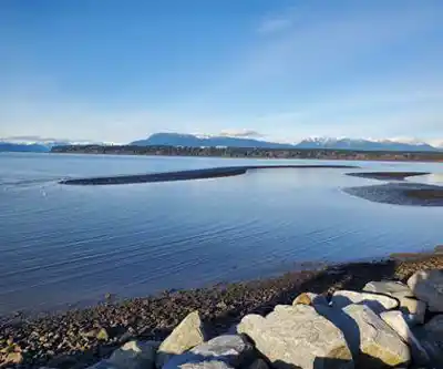 Vue en randonnée de Iona Beach Regional Park