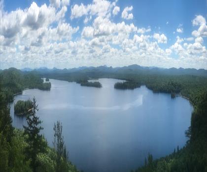 Lake Lila trail - hiking in Adirondacks