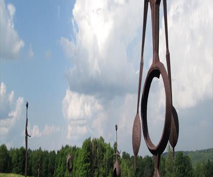 Sentier parc Griffis Sculpture - randonnée en Ouest de New York