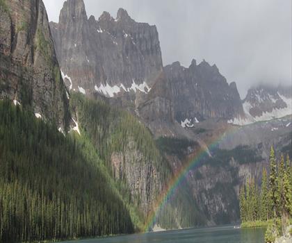 Sentier lac Taylor - randonnée en Canadian Rockies