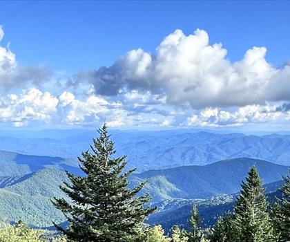 Clingmans Dome trail - hiking in Mountains