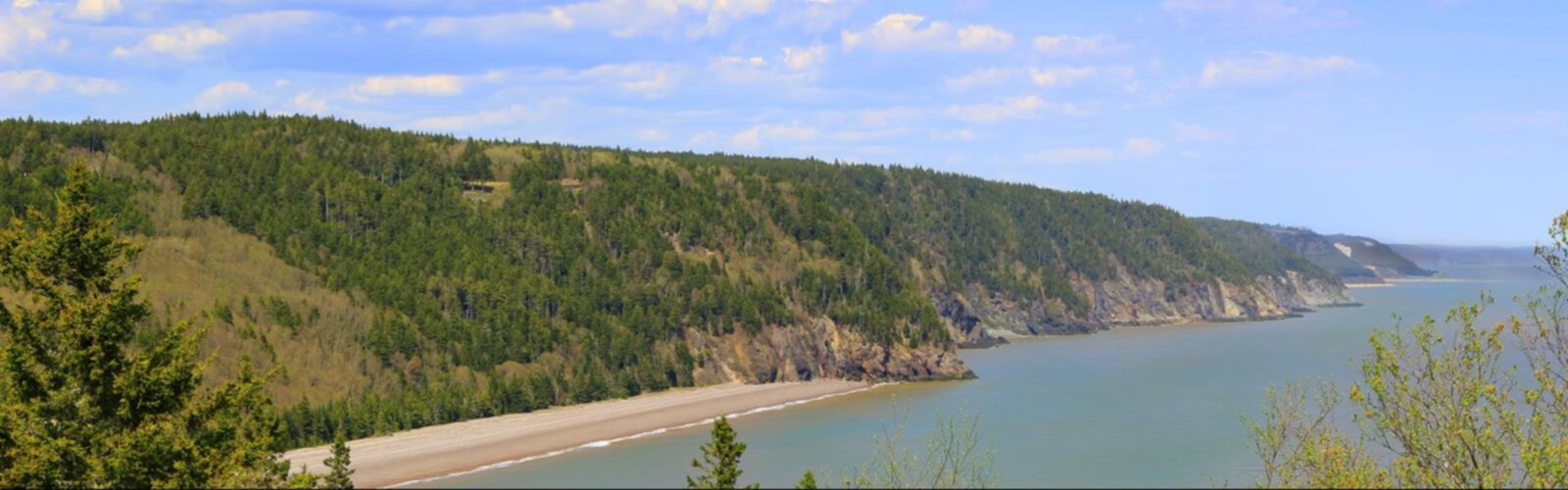 Hiking Fundy Trail Parkway - panoramic view  outdoor water sky tree mountain nature cloud lake surrounded traveling shore