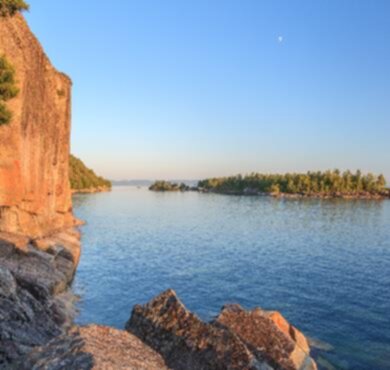 Lake Superior Provincial Park trail - hiking in Northeastern Ontario  water outdoor sky nature tree boat river beach lake travel ship surrounded