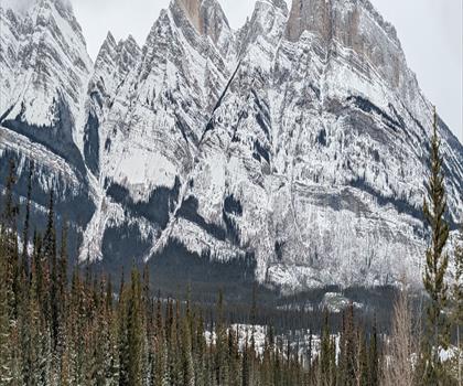 Mount Sarbach trail - hiking in Canadian Rockies