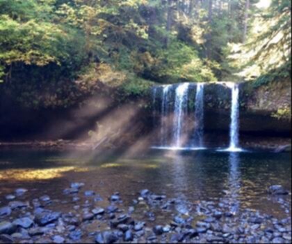 Oregon Butte Trail trail - hiking in Central Oregon  nature tree outdoor water waterfall mountain forest wooded