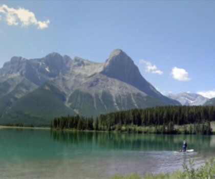 Ha Ling Peak trail - hiking in Canadian Rockies