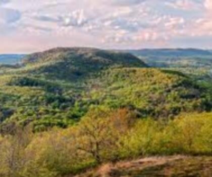 Sentier Appalachian Trail in New York State - randonnée en Adirondacks  grass outdoor landscape mountain sky nature cloud plant hill hillside highland