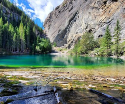 Grassi Lakes trail - hiking in Canadian Rockies