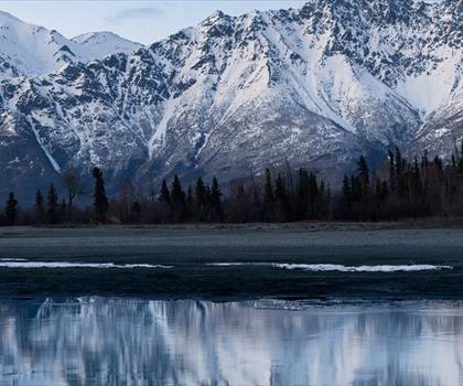 Sentier Knik River - randonnée en Centre-sud de l'Alaska