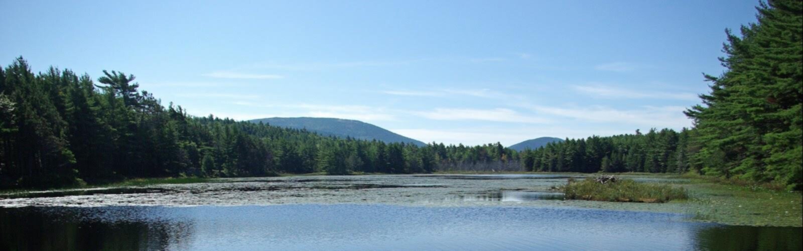 Hiking McFarland Mountain, Maine - panoramic view  outdoor tree water sky mountain landscape cloud lake nature pond surrounded day