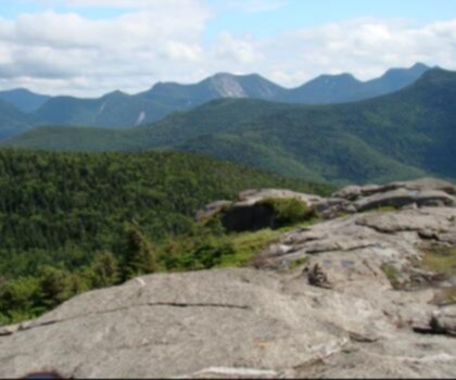 Champlain Mountain, Maine trail - hiking in Down East & Acadia  mountain sky outdoor cloud nature background tree green hill station hill landscape grassy surrounded hillside land highland