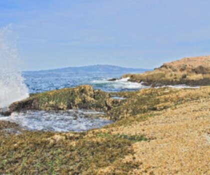 Schoodic Head, Maine trail - hiking in Down East & Acadia  outdoor water beach lake nature sea ocean mountain landscape sky coast cloud promontory island shore wave rock sandy hillside