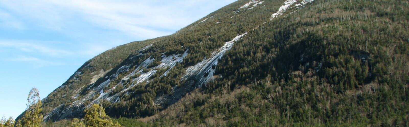 Hiking Mount Colden, New York - panoramic view  outdoor sky grass tree mountain snow nature hill plant slope hillside highland