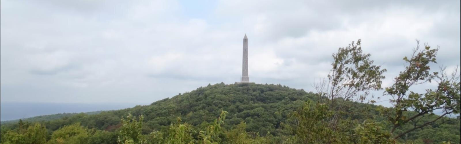 Hiking Hamburg Mountains High Point, New Jersey - panoramic view