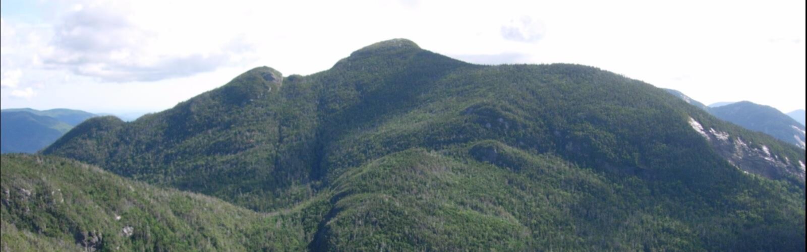 Hiking Basin Mountain, New York - panoramic view
