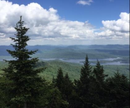 Snowy Mountain, New York trail - hiking in Adirondacks