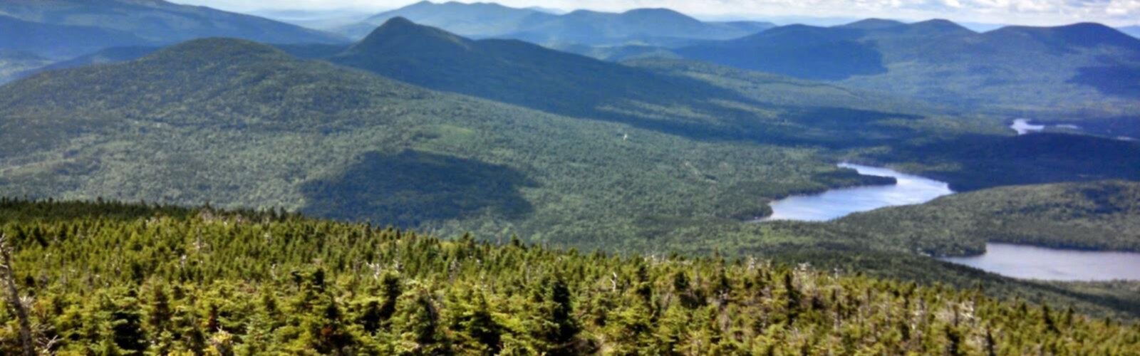 Hiking Snow Mountain, Maine - panoramic view