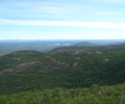 The Traveler, Maine trail - hiking in Maine Highlands