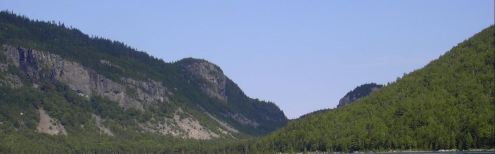 Hiking Wassataquoik Mountain, Maine - panoramic view