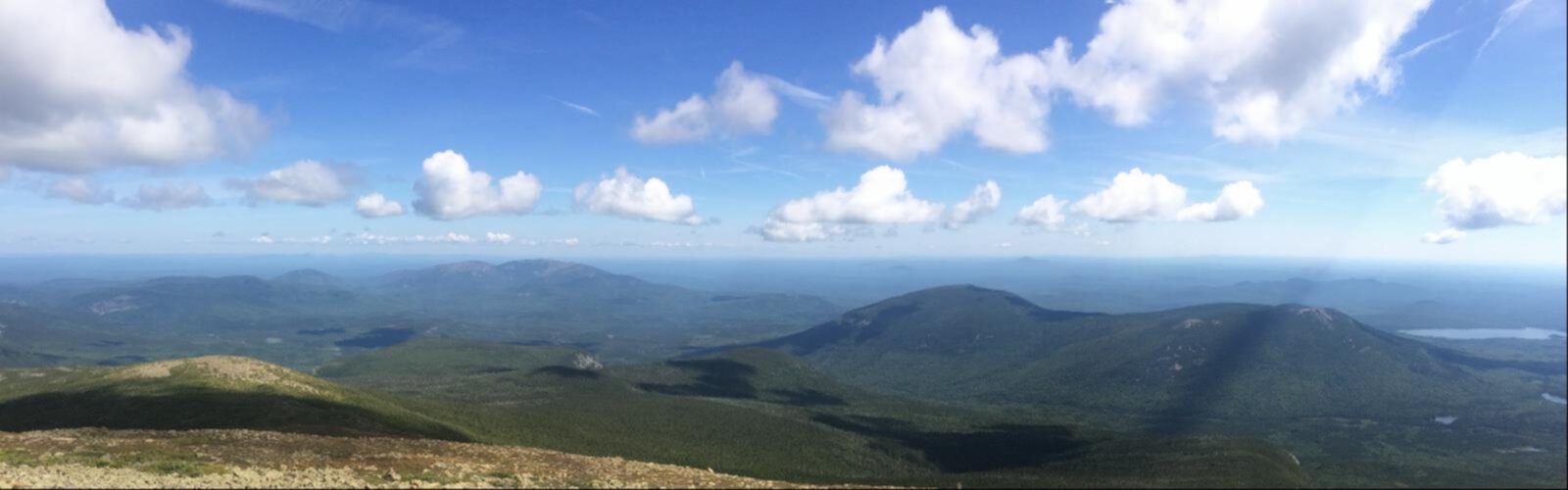 Hiking North Turner Mountain, Maine - panoramic view