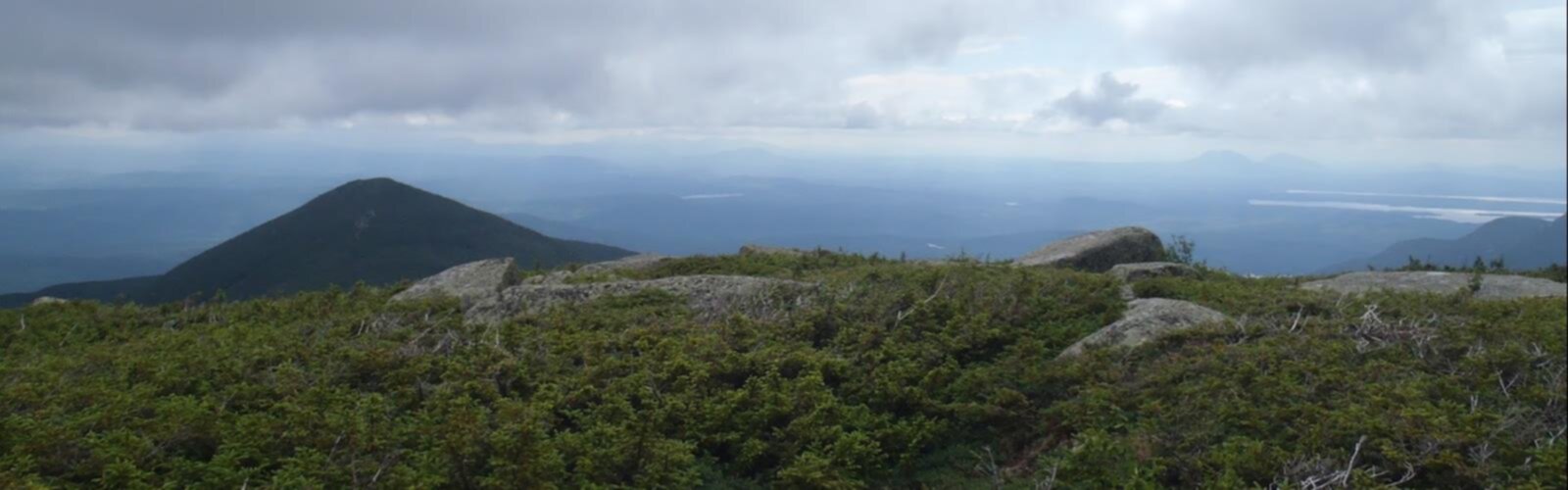 Hiking North Brother, Maine - panoramic view