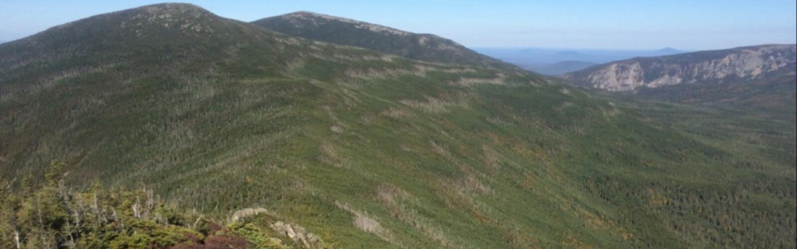 Hiking South Brother, Maine - panoramic view