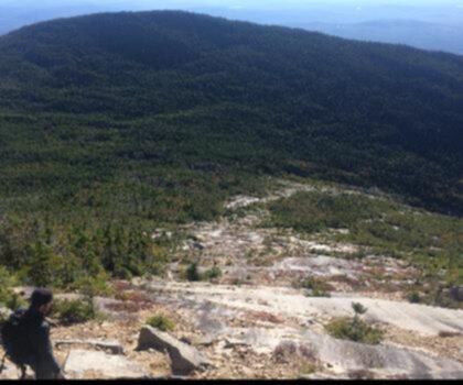 Mount Coe, Maine trail - hiking in Maine Highlands
