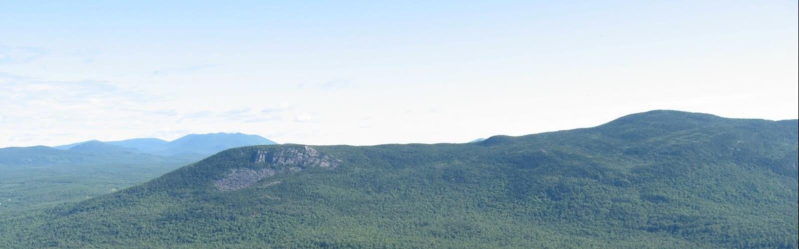 Hiking Barren Mountain, Maine - panoramic view