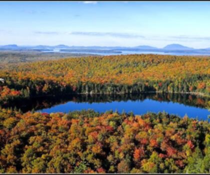 Big Spencer Mountain, Maine trail - hiking in Maine Highlands